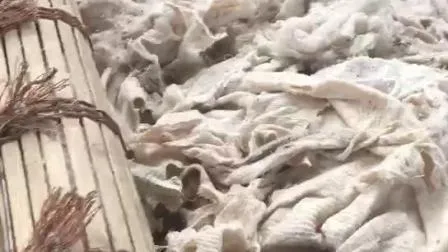 면 폐기물 러그의 비스코스 펄프 시트, 압축 매트리스 점성 회색 직물, 스테이플 직물, 스테이플 섬유, 비스코스 면 직물 재활용 기계